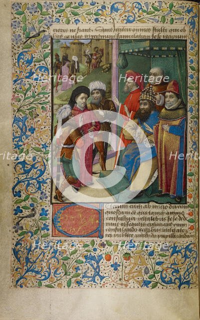 An Emperor at Court, about 1460-1470. Creator: Unknown.