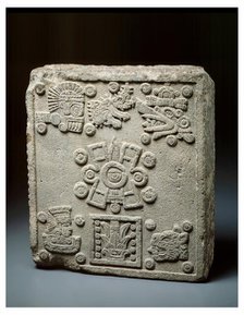 Coronation Stone of Motecuhzoma II (Stone of the Five Suns), 1503. Creator: Unknown.