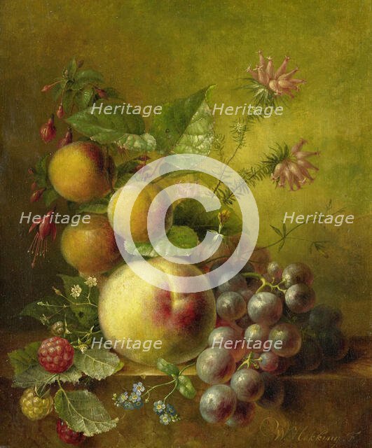 Still Life with Fruit, 1830-1862. Creator: Willem Hekking.