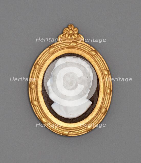 Cameo with Head of a Man, Burslem, Late 18th century. Creator: Wedgwood.