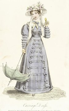 Fashion Plate (Carriage Dress), 1825. Creator: Unknown.