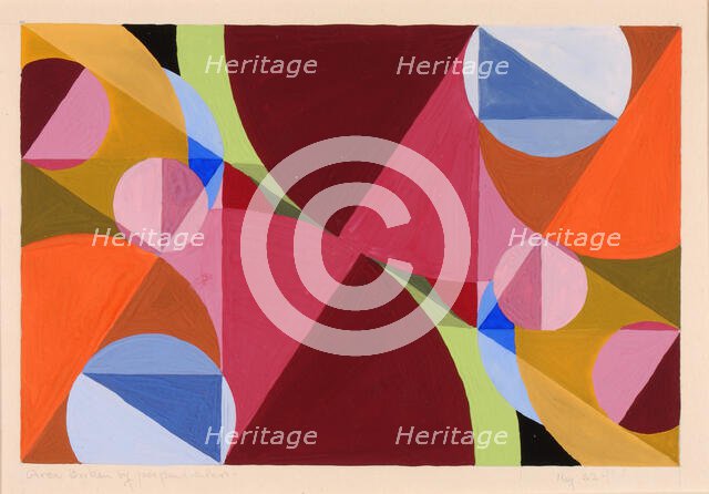 Area Broken by Perpendiculars, ca. 1934. Creator: Joseph Schillinger.