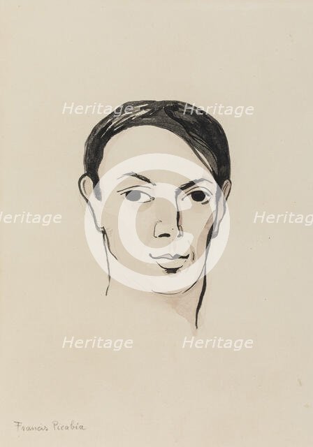 Portrait of Pablo Picasso, c1920-1925. Creator: Picabia, Francis (1879-1953).