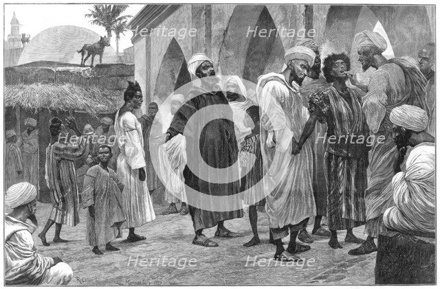 The Slave Market in Morocco, 1888. Artist: Richard Caton Woodville II