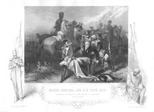Major-General Robert Henry Sale mortally wounded at Moodkee (Mudkhi), 1845. Creator: Unknown.