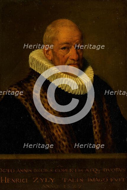 Portrait of Henricus van Zijl (1545-1627), 1627. Creator: Nicolaes Van Borculo.