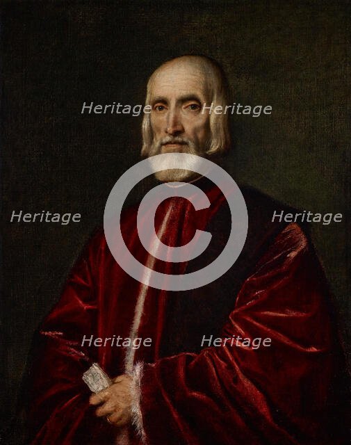 Portrait of Andrea de' Franceschi, about 1550. Creator: Titian.