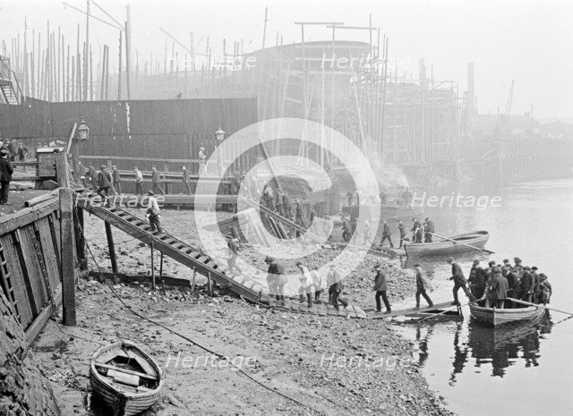 Thames Ironworks, London, c1908. Artist: Unknown
