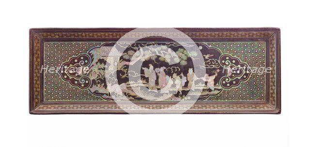 Tray with figures, about 1500. Creator: Unknown.