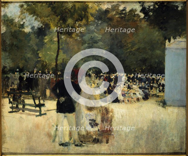 The Guignol in the Tuileries Garden, c1880. Creator: Emile Antoine Guillier.