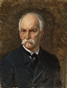 Self-Portrait, 1880-1890. Creator: Adolf von Becker.