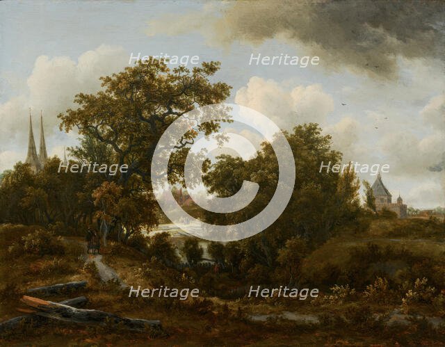 Landscape near Deventer, c1662-1663. Creator: Meindert Hobbema.