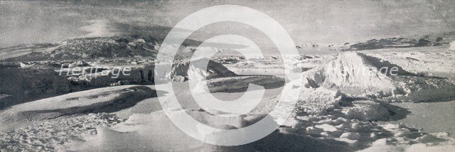 'The Lower Koettlitz Glacier, Showing The Effect of Thaw-Waters', c1911, (1913). Artist: Frank Debenham.