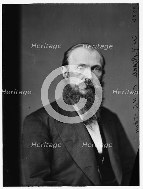 Haywood Yancey Riddle of Tennessee, between 1870 and 1880.  Creator: Unknown.
