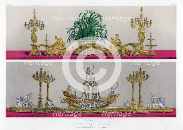 'Centrepieces', 19th century.Artist: John Burley Waring