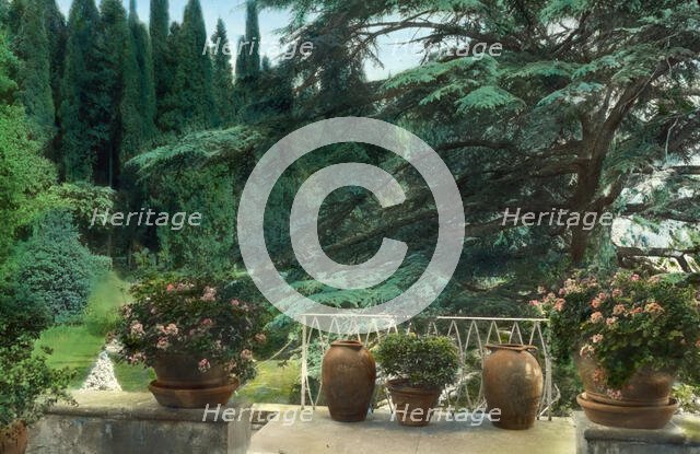 Villa Bel Riposo, San Domenico, Tuscany, Italy, 1925. Creator: Frances Benjamin Johnston.