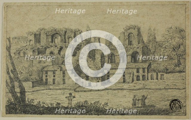 River Landscape with Roman Ruins, 18th century. Creator: Unknown.