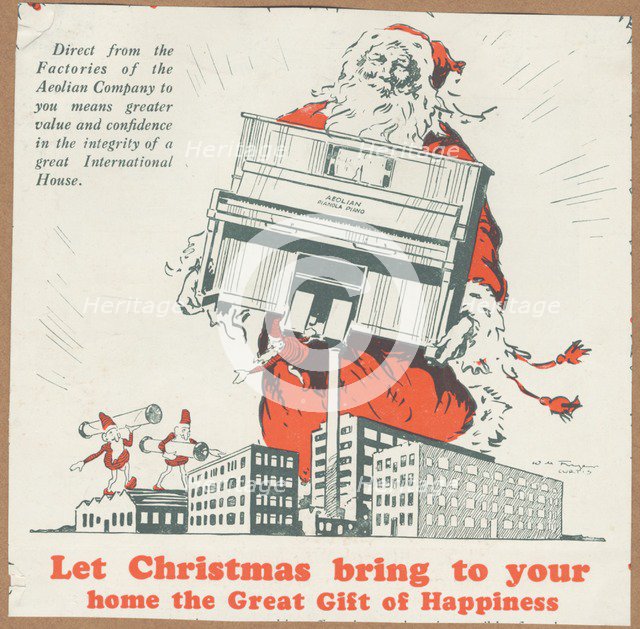 Aeolian Company Pianolas, 1920s. Artist: Wilfred Fryer