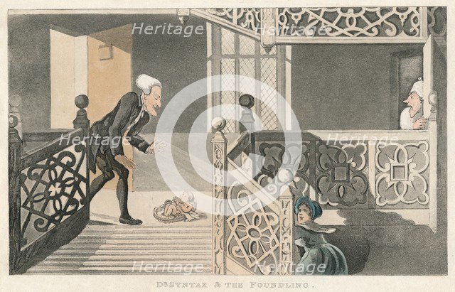 'Dr Syntax & The Foundling', 1820. Artist: Thomas Rowlandson.