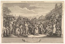 The Idle 'Prentice Executed at Tyburn: Industry and Idleness, plate 11, September 30, 1747. Creator: William Hogarth.