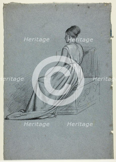 Woman Seated Looking to the Left, n.d. Creator: Henry Stacy Marks.