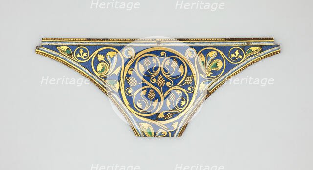 Spandrel for a Reliquary Shrine, Cologne, 1170/1180. Creator: Unknown.