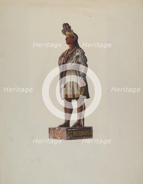 Indian Chief, 1935/1942. Creator: Harold A. Doughty.