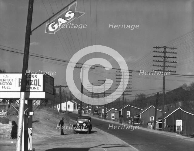 Alabama miners' houses near Birmingham, Alabama, 1935. Creator: Walker Evans.