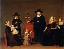 Family Group with a Black Man, c.1631-c.1650. Creator: Willem Cornelisz Duyster.