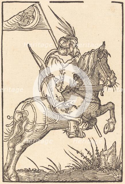 A Turkish Horseman. Creator: Hans Springinklee.