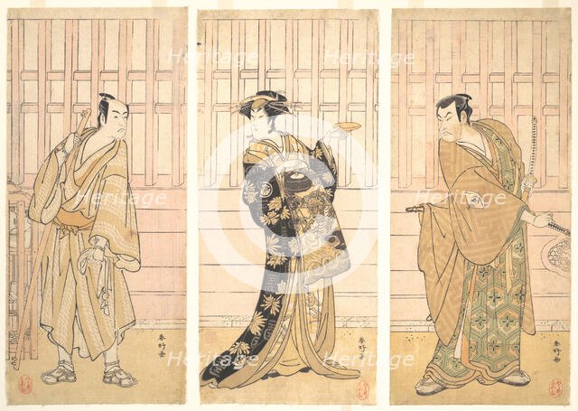 In the Room of a House of the Yoshiwara, ca. 1788. Creator: Katsukawa Shunko.