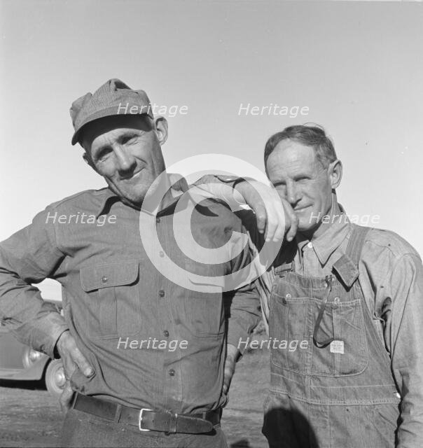Heads of families on the Mineral King cooperative farm, Tulare County, California, 1938. Creator: Dorothea Lange.