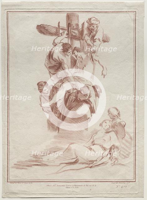 The Descent from the Cross, 1773. Creator: Gilles Demarteau (French, 1722-1776).