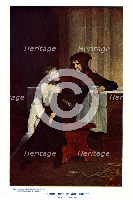 'Prince Arthur and Hubert', 19th century. Artist: Unknown