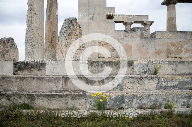 The Temple of Aphaea, Aegina, Greece. Artist: Samuel Magal