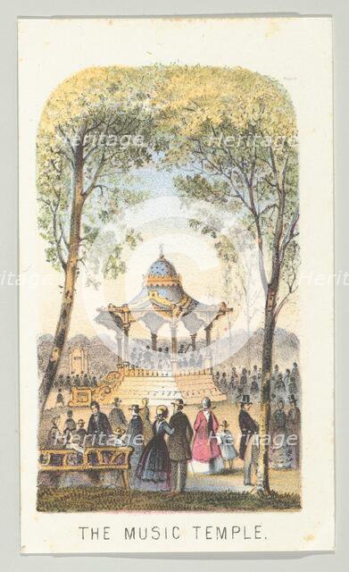 The Music Temple, from the series, Views in Central Park, New York, Part 2, 1864. Creator: Louis Prang.
