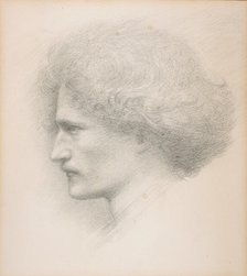 Portrait of the composer Ignacy Jan Paderewski (1860-1941), 1892. Creator: Burne-Jones, Sir Edward Coley (1833-1898).