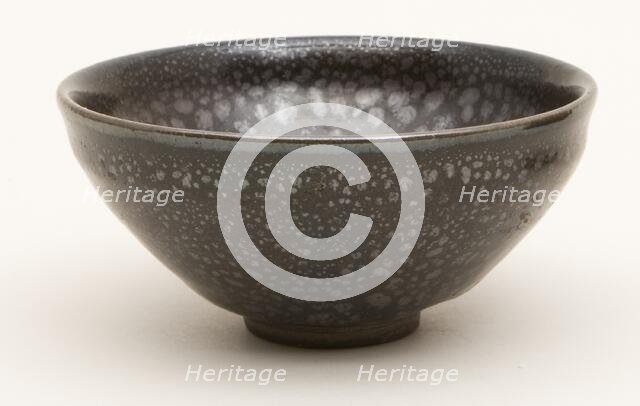 Tea Bowl with "Oil Spot" Markings, Jin dynasty (1115-1234). Creator: Unknown.