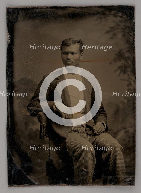 Untitled (Portrait of a Seated Man), 1875. Creator: Unknown.