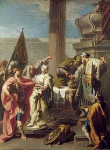 The Sacrifice of Polyxena at the Tomb of Achilles, c1735. Creator: Giovanni Battista Pittoni the Younger.