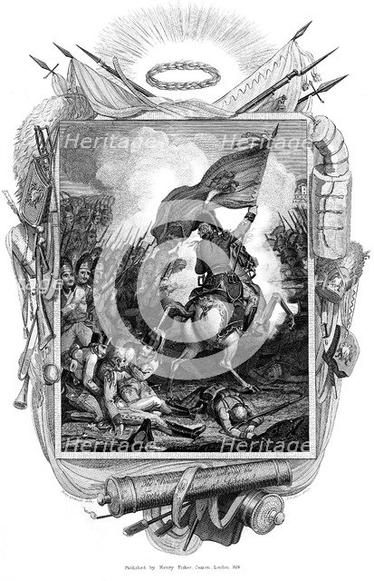 Battle of Aspern Essling, Austria, Napoleonic Wars, 21-22 May 1809 (1832). Artist: Unknown