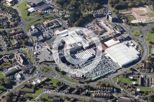 The town centre, Castle Dene Shopping Centre and New Town, Peterlee, County Durham, 2018. Creator: Emma Trevarthen.