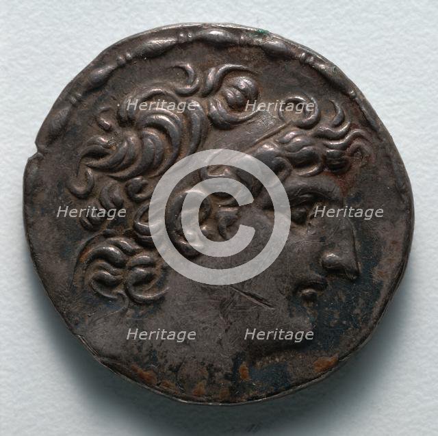 Tetradrachm: Head of Antiochus VIII (obverse), 111-109 BC. Creator: Unknown.