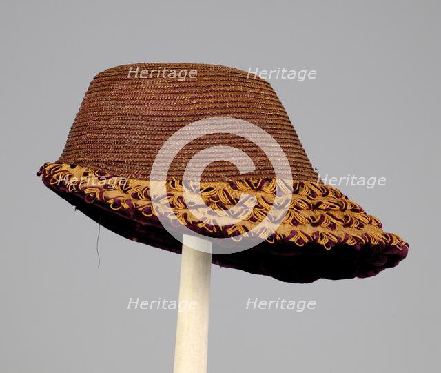 Bonnet, American, ca. 1875. Creator: Unknown.