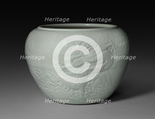 Jardiniere with Dragon in Waves, 1662-1722. Creator: Unknown.