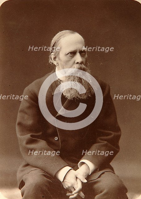 Mikhail Saltykov-Shchedrin, Russian author, 1880s. Artist: Konstantin Schapiro
