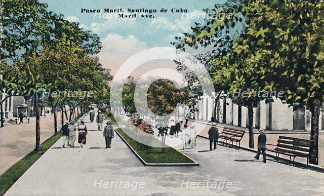 'Paseo Martí, Santiago de Cuba', c1910. Creator: Unknown.