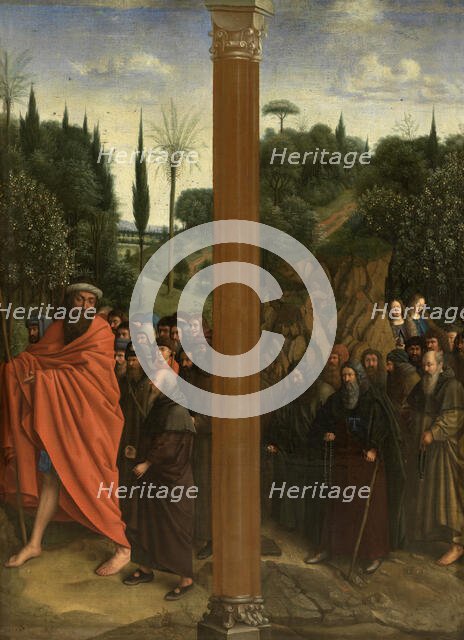 Holy Hermits and Holy Pilgrims, c1430s. Creator: Jan van Eyck.