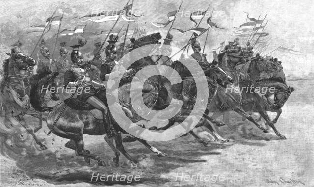 ''Halt !'-Charge of Lancers at the Royal Military Tournament', 1890. Creator: Unknown.