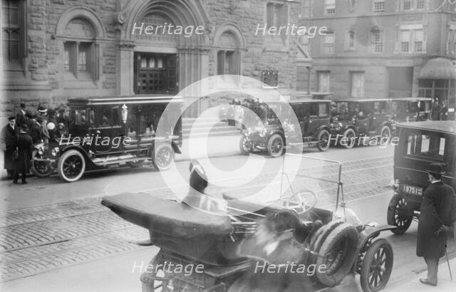 Funeral of C. Gates, 1913. Creator: Bain News Service.